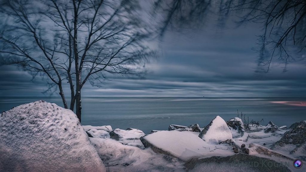 Snow at Hartigan Beach