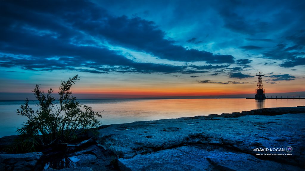 Blue Sunrise at Foster and Lake Michigan