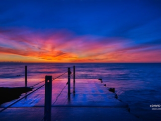 Purple Sky at Hartigan Beach Pier
