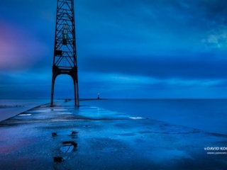 Blue Morning with Lightning at Montrose