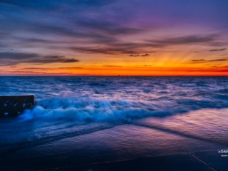 Sunrise with Waves at Montrose