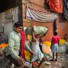 Outside Kolkata Flower Market