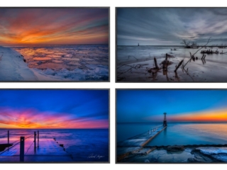 Lake Michigan Winter, Sunrise Lake Michigan