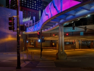 Night under the Grand Ave. Flyover