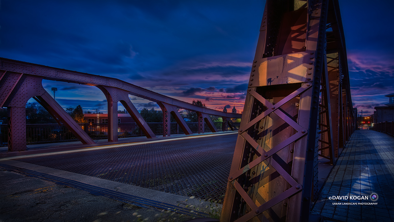 Purple Sunrise Webster Street Bridge
