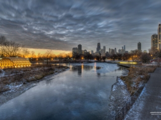 Lincoln Park Lagoon Sunrise