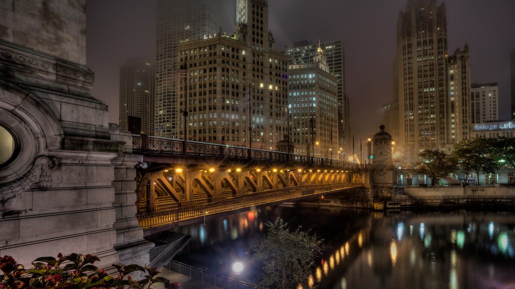 Foggy Morning - Michigan Ave Bridge